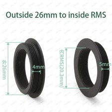 26mm External to RMS Internal Microscope Objective Adapter Ring