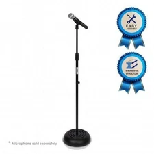 Pyle Steel Microphone Stand Black – 360 Degree Rotation PMKS5