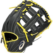 ASICS GOLDSTAGE I-PRO Baseball Glove, Outfielder's, 3121B285 008 (Black/P Gold),