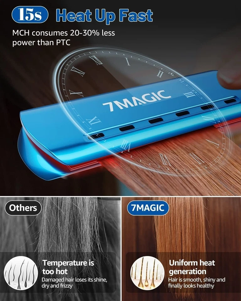 Plancha De Pelo Profesional Titanio Planchas Profesionales Para Cabello Ceramica - Image 4 of 4