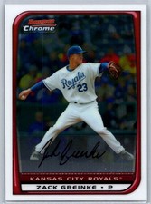2008 Bowman Chrome #141 Zack Greinke