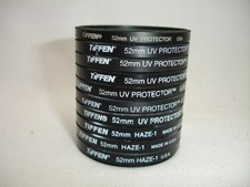 TIFFEN 52mm UV Protector Haze-1 filter, Lot of 10, AS IS ten filters total