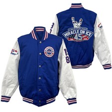 Official Miracle on Ice 45th Anniversary 1980-2025 fully embroidered Varsity J