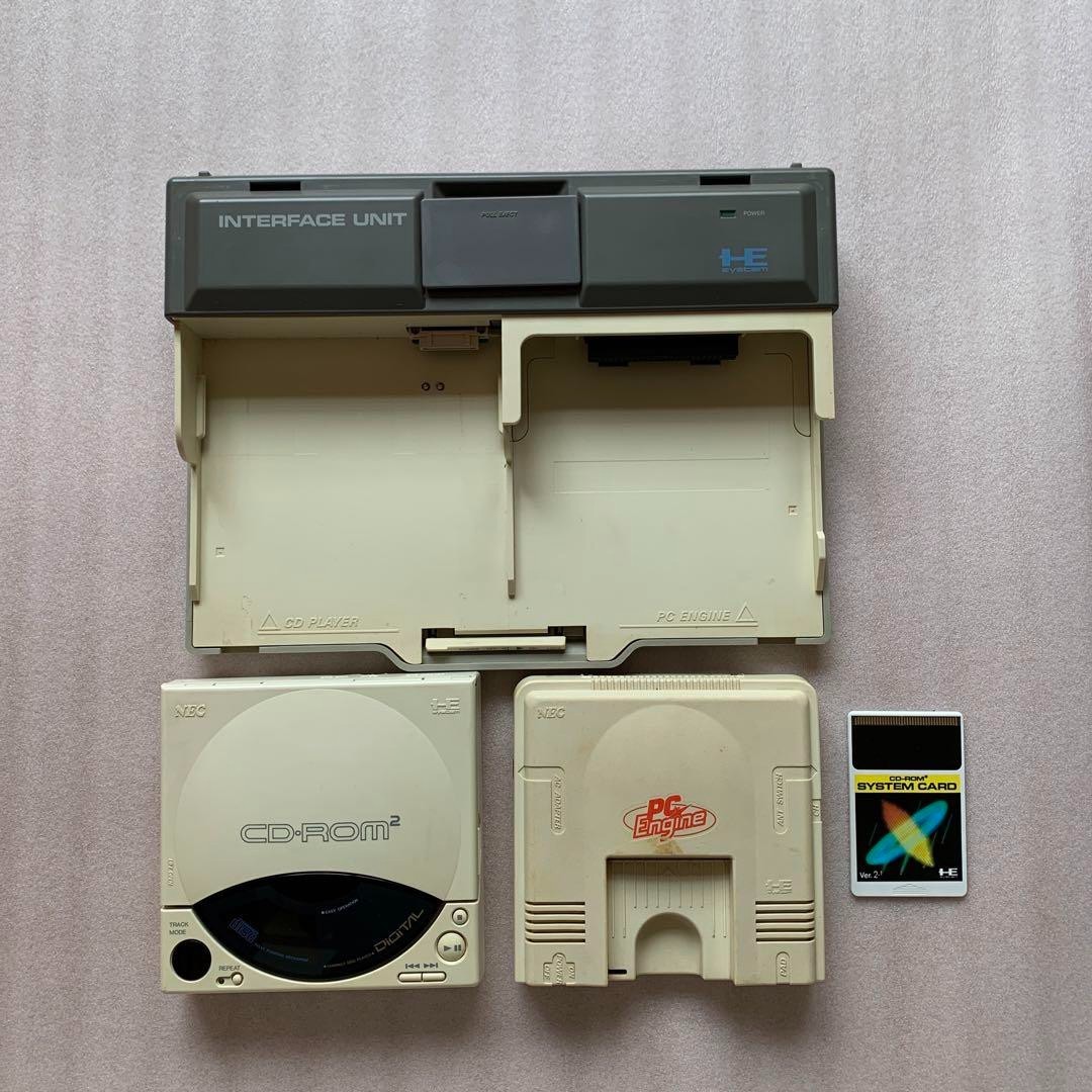 NEC PC Engine CD-ROM2 Main Body Set Operation Confirmed For