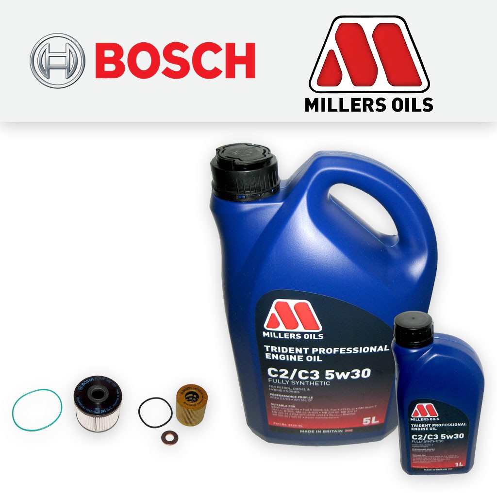 SERVICE KIT for CITROEN C5 2.0 HDI DW10C OIL FUEL FILTERS +6L OIL (2009-2015)