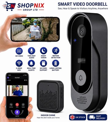 Smart WiFi Wireless Video Türklingel Sicherheitsring Telefon Kamera Türklingel Gegensprechanlage