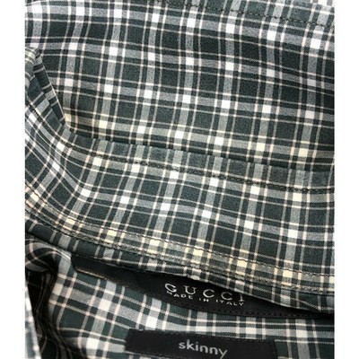 GUCCI チェックシャツ　サイズ42 Gucci Long Sleeve Check Shirt 308225 Z3739 Men's Size 39 (M