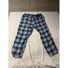 Old Navy Navy and Light Blue Plaid Joggers