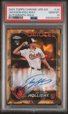 2024 Topps Chrome Update #USCS50 Jackson Holliday Gold Sapphire PSA 10 /50