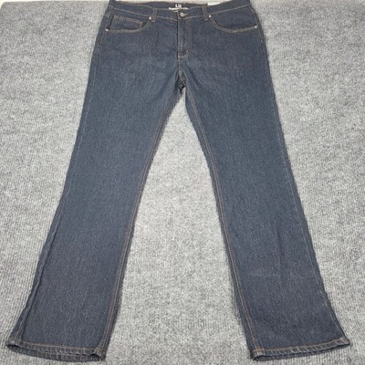 Linea Uomo Premium Denim NWT Mens 42x36 Blue Straight Leg Jeans LU-J5000SBT