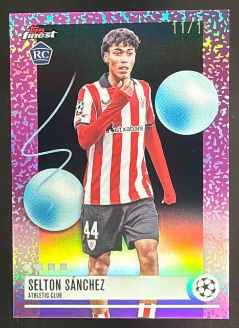 2025-26 Topps Finest Selton Sanchez Uncommon RC Black Refractor #/15