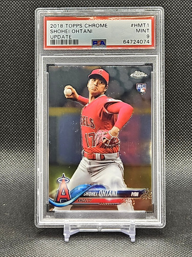 2018 Topps Chrome Update #HMT1 Shohei Ohtani RC PSA 9 Pitching