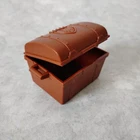 Playmobil Brown Trunk attached Lid with Eagle Crest 3263 3334 3336 3500 VTG B1