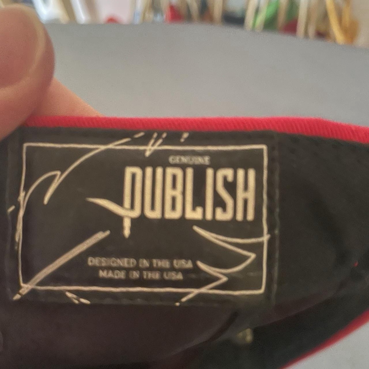 Publish Red 5 Panel Adjustable Strapback Solid Me… - image 3