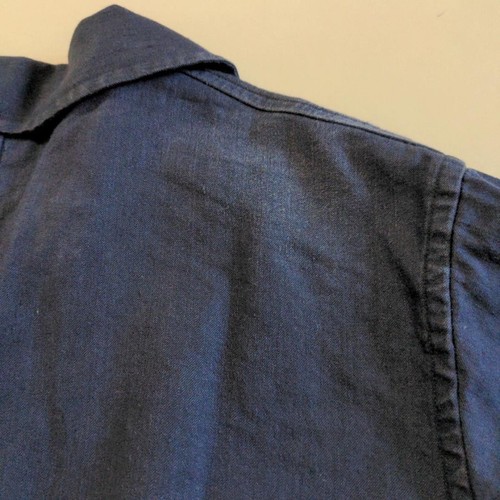 Margaret Howell Shirt Jacket Navy Men's M Linen 60% Cotton 40% - Picture 8 of 8