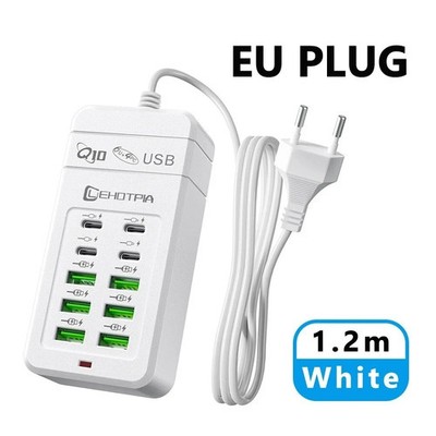 EU UK US Plug Multiple Rapide USB Charger Power Adapter 1.2m Extension