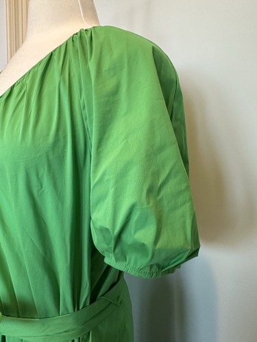 Alex Marie BRR Collection Everly V Neck Puff Sleeve Green Midi Dress Size Large - Bild 4 von 15