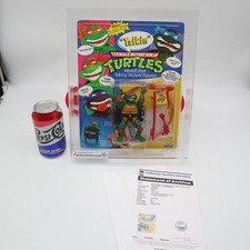 TALKIN' RAPHAEL - 1991 PLAYMATES - CAS GRADED 85 NEW Sealed  Vintage TMNT Figure