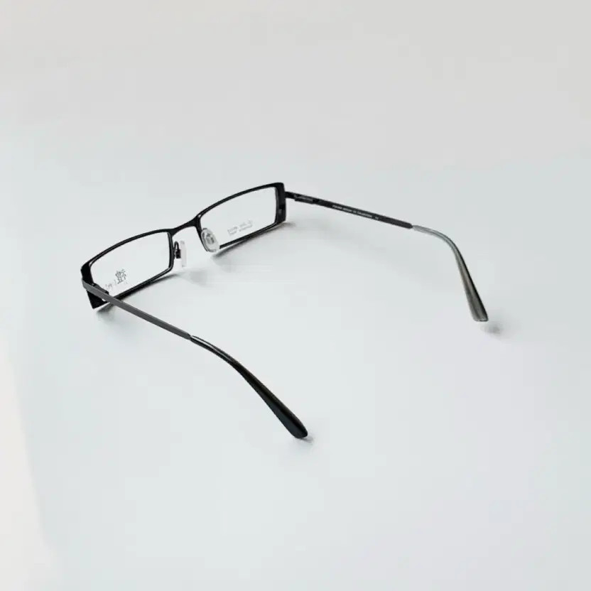 Black Metal Rectangular Sunglasses - Slim Steel, … - image 3