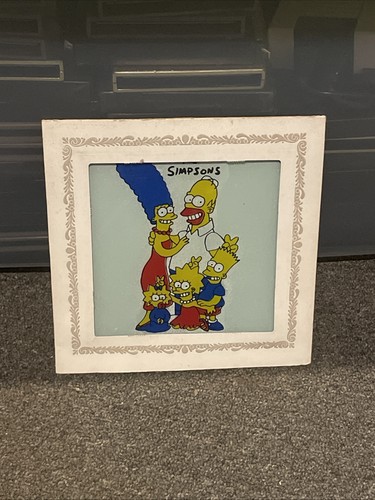 The Simpsons Vintage Carnival Prize Glass Picture