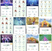 Pokemon Acc Go Lvl 70 160 Legendary /140 Shiny /88 Perfect