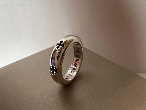 2017 Chrome Hearts Sterling Silver Cross Eternity NEGATIVE Ring US Size 7.75PCH - Picture 3 of 9