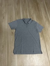 True Classic Gray Polo Men s Size M