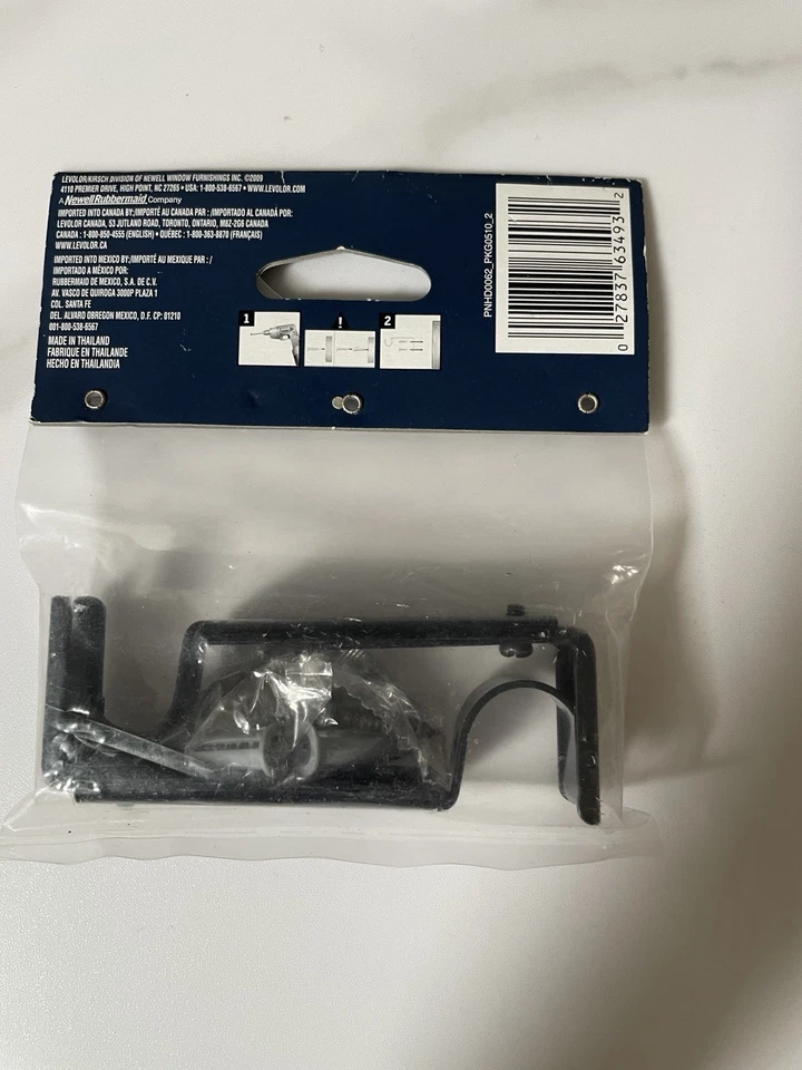 Soportes de varilla de café ajustables Levolor nuevos negros Foto 2 de 3