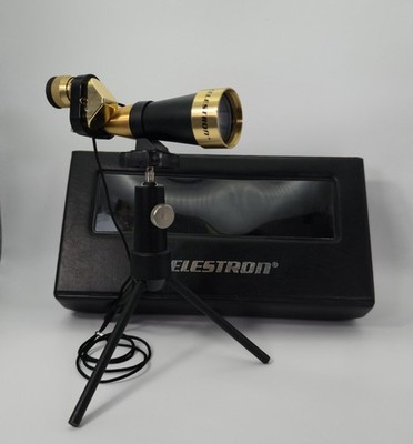 Vintage Celestron 15x30mm Mini Telescope Spotting Scope w/ Tripod & Display Case