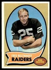1970 TOPPS FRED BILETNIKOFF DP24 OAKLAND RAIDERS #85