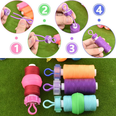 142Pcs Bobbin Thread Buddies Set Sewing Thread Spool Organizer Including 70Pc...