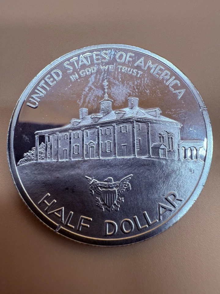 1982-S George Washington Commemorative Half Dollar, 90% Silver, Deep Cameo Proof - Image 2 of 2