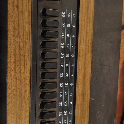 Vintage JERROLD CATV Cable Converter Switch Box JSX-2 Woodgrain 1970s 1980s