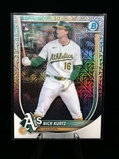 2025 Bowman Chrome - Nick Kurtz #93 Mega Box Mojo Refractor RC (2 Mojo 1 Base)