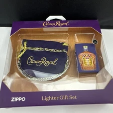 Zippo Crown Royal Lighter Gift Set - Lighter and Bag - 49661 - New