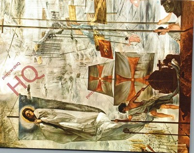 Postkarte -: Salvador Dali, Die Entdeckung Amerikas durch Christoph Kolumbus