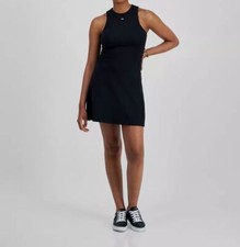 Tommy Jeans Women's Black Crewneck Sleeveless Fit & Flare Dress Size S