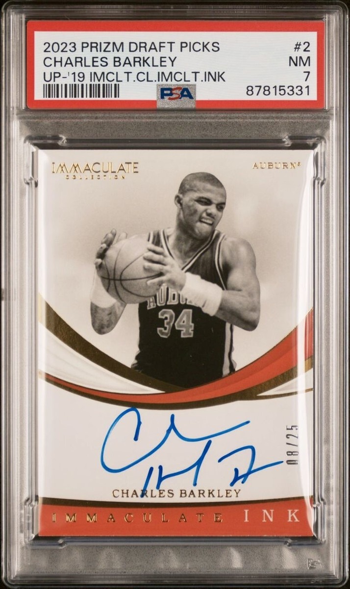 2023 Panini Prizm Draft 2019 Immaculate Ink Charles Barkley Auto