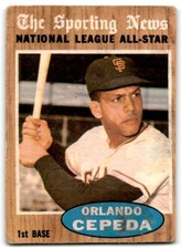 1962 Topps Orlando Cepeda San Francisco Giants #390