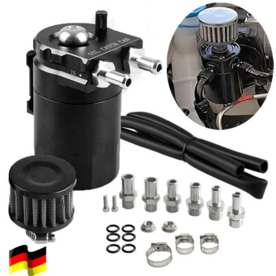 300ML Öl Catch Tank mit Filter Oil Can Ölauffangbehälter Ölsammler Ölbehälter DE