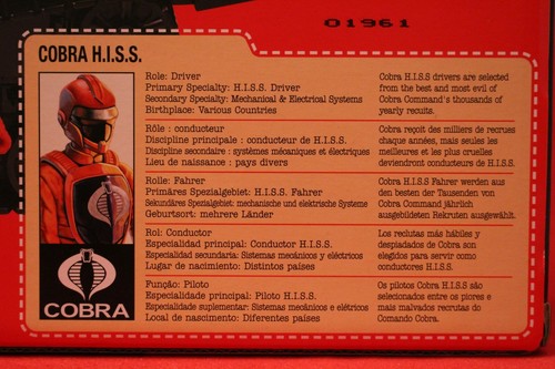 G.I. Joe Retro Collection Cobra H.I.S.S. Tank & Driver Hasbro Walmart Exclusive - Bild 6 von 8