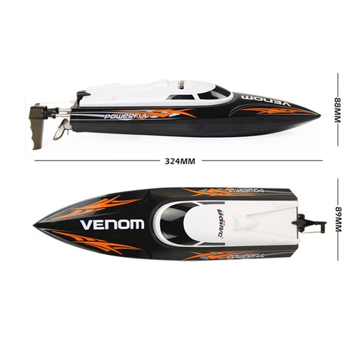Udirc RC Boat Electric Remote Control High Speed 25km/h RC Racing Boat Toy Gifts - Picture 13 of 13