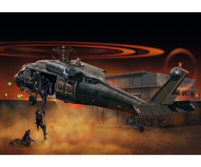 ITALERI 1/48 UH-60A Black Hawk ''Night Raid'' Plastikmodellbau