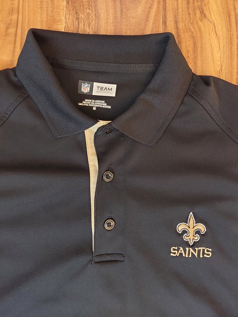 saints dri fit polo