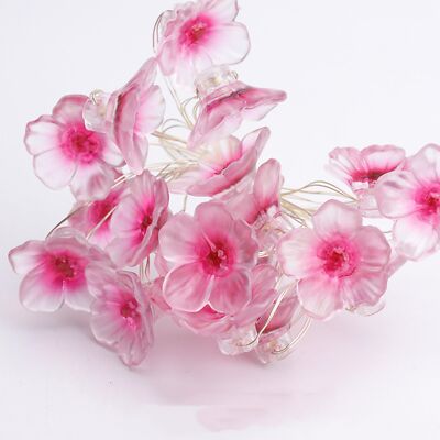 LED Lichterkette Kirschblüten deko 3M lichterkette blumen Girlande30 LEDs USB...