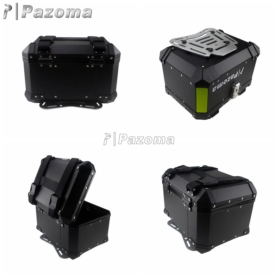 Juego de maletero trasero de aluminio para moto Suzuki Yamaha Foto 4 de 4