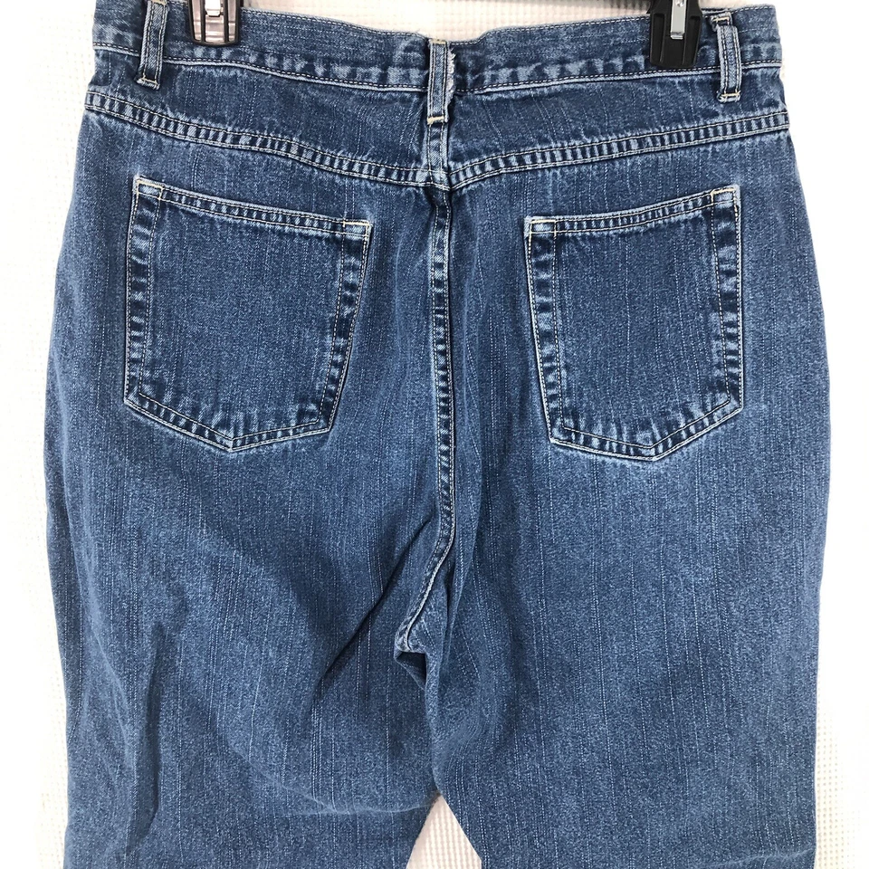 Cherokee jeans women’s 14 blue denim medium wash momcore Strait cut - Image 4 of 4