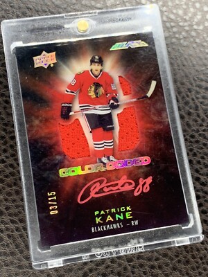 2016-17 UD Black - Color Coded Signatures Patrick Kane #CO