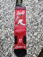 Jose Ramirez Authentic MLB Socks Cleveland Guardians Size M/L Unisex Baseball 11