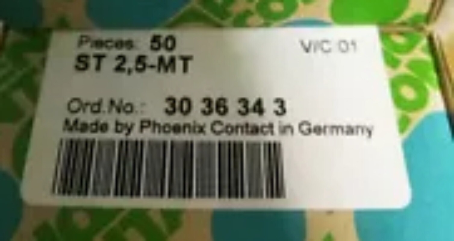 50pcs Phoenix Contact 3036343 ST 2,5-MT Knife Switch breaking terminal ...